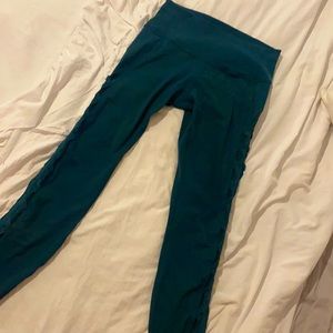 Lululemon green netted leggings